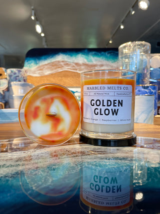 Golden Glow Candle | Marbled Melts Co. Marbled Melts Co.