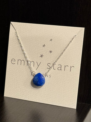 Lapis Drop Neck - Jewelry by emmy starr Emmy Starr