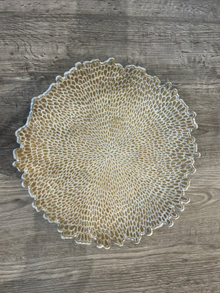 Large Clay & White Platter | Michele Miller Michele Miller Pottery
