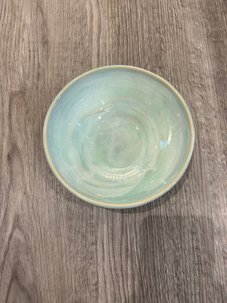 Turquoise Tea Bowl | Michele Miller Pottery Michele Miller Pottery