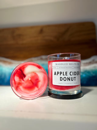 Apple Cider Donut Candle | Marbles Melts Co. Marbled Melts Co.