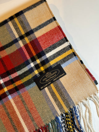 Unisex 100% Cashmere Scarves - Plaid Colors Seattle Silver