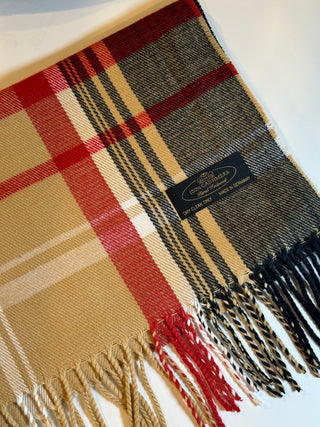 Unisex 100% Cashmere Scarves - Plaid Colors Seattle Silver