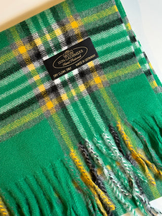 Unisex 100% Cashmere Scarves - Plaid Colors Seattle Silver