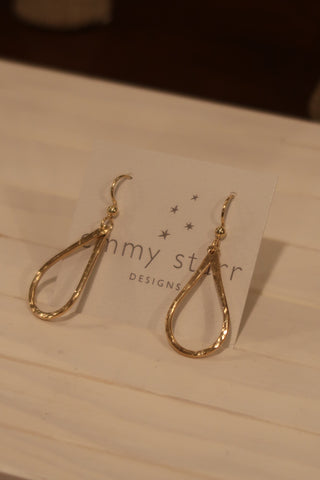 Gold Fill Teardrop Earrings- Jewelry by emmy starr Emmy Starr