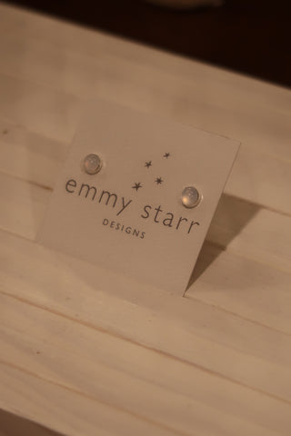 Chalcedony Stud Earrings - Jewelry by emmy starr Emmy Starr