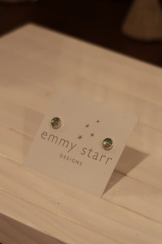 Grey Tourmaline Posts - Jewelry by emmy starr Emmy Starr