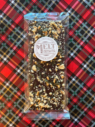 Dark Chocolate Genmaicha Bar | Melt Chocolatier Melt Chocolatier