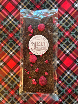 Dark Chocolate Raspberry Espresso Bar | Melt Chocolatier Melt Chocolatier