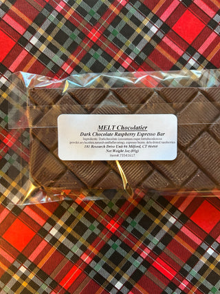 Dark Chocolate Raspberry Espresso Bar | Melt Chocolatier Melt Chocolatier