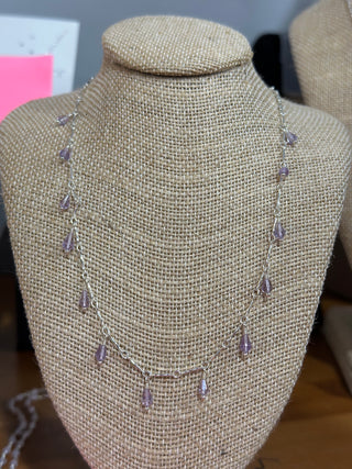 Amethyst Wire Necklace - Jewelry by emmy starr Emmy Starr
