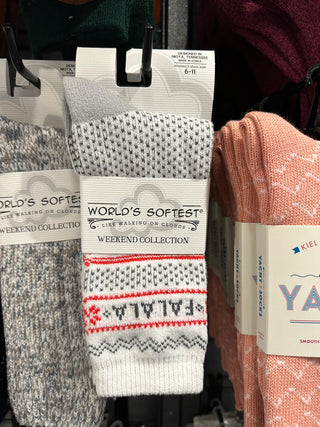 Women's Ragg Cable Crew Socks | 2 Options World's Softest Socks