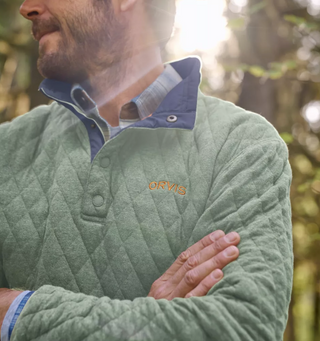Men's Outdoor Quilted Snap Sweatshirt - 2 Colors Orvis