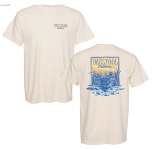 BSO Fishing Beers Pocket Tee - Ivory - Sizes M-2XL Barstool Sports