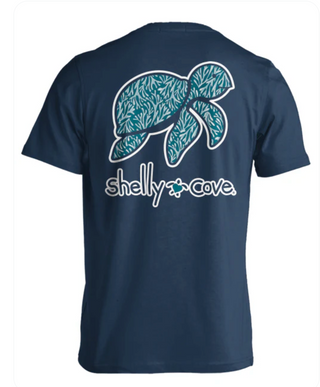 Kelp Pattern Turtle Tee | Shelly Cove Shelly Cove