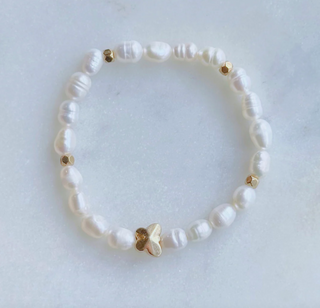 Pearl Butterfly Bracelet | Coastal beads by rebecca Coastal Beads by Rebecca