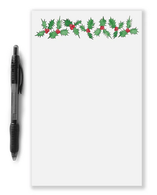 Holly Berry Notepad Eileen Graphics