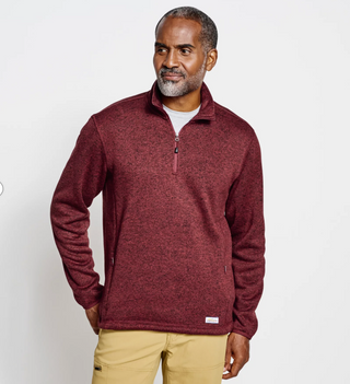 Men's R65™ Sweater Fleece Quarter-Zip - Crimson | Orvis (Copy) Orvis