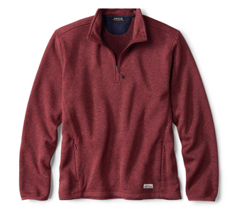 Men's R65™ Sweater Fleece Quarter-Zip - Crimson | Orvis (Copy) Orvis