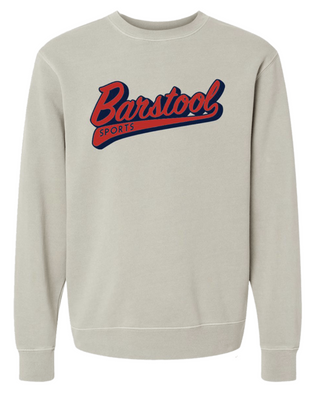 Retro Barstool Pigment Crewneck - Ivory Barstool Sports