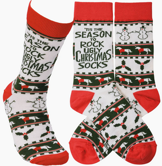 Holiday Fun Socks - One Size Fits Most Primitives by Kathy