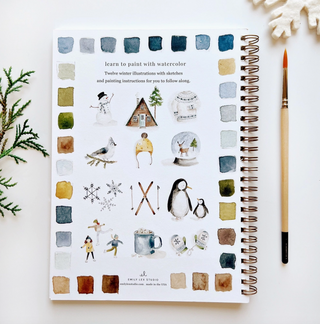 Holiday Watercolor Workbooks- 3 Options! | Emily Lex Emily Lex