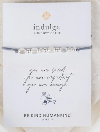 Indulge Kind Bracelet - Silver and Gray My Saint My Hero