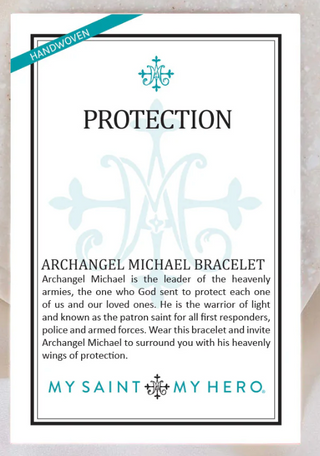 Protection Archangel Michael Bracelet - Two Colors My Saint My Hero