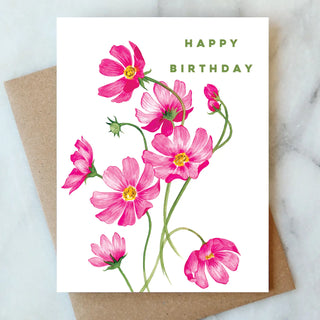 Cosmos Birthday Greeting Card Abigail Jayne Design