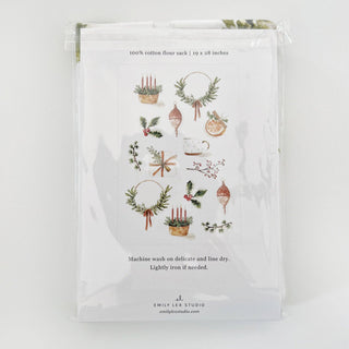 Yuletide tea towel emily lex studio