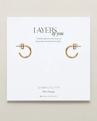 Simplicity Mini Hoop Earrings | Bryan Anthonys Bryan Anthonys