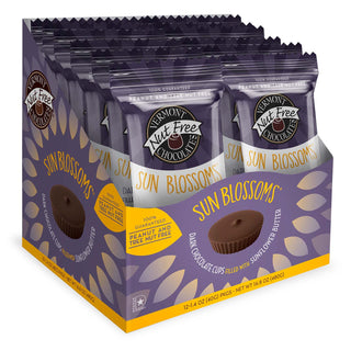 12 ct Box Chocolate Sun Blossoms® Vermont Nut Free Chocolates