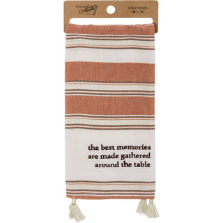 Best Memories Around The Table Kitchen Towel Primitives by Kathy