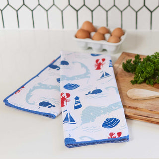 THE CAPE blu Kitchen Tea Towel rockflowerpaper