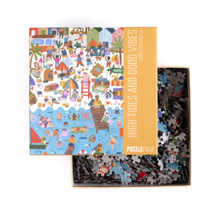 High Tides and Good Vibes | Beach Puzzle Puzzlefolk