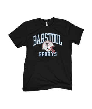 Barstool Sport Helmet Black Short Sleeve T-Shirt Barstool Sports