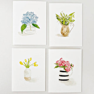 Flower notecards set emily lex studio