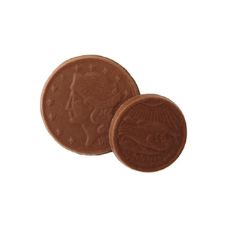 Chocolate Coins in a Mesh Bag Vermont Nut Free Chocolates