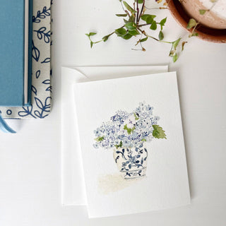 Hydrangea bouquet notecards emily lex studio