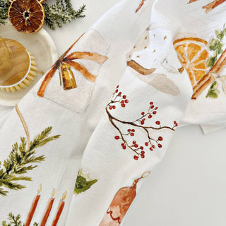 Yuletide tea towel emily lex studio