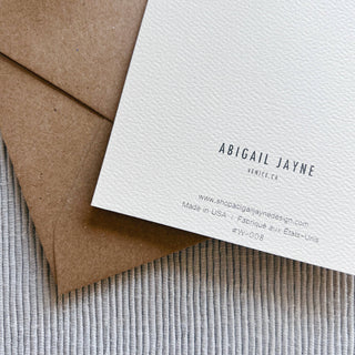 Gladiolas Sympathy Greeting Card | Sympathy & Condolence Abigail Jayne Design