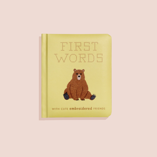 First Words w/ Cute Embroidered Friends (stocking stuffers) Paige Tate & Co.