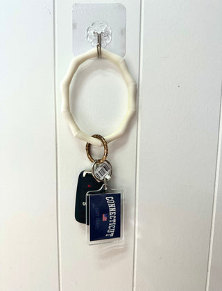 Connecticut Key Chain | Piper and Dune Exclusive Purebuttons.com