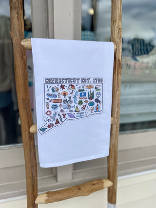 Connecticut Est. 1788 Tea Towels | Piper and Dune Exclusive Sycamore Creek Makers
