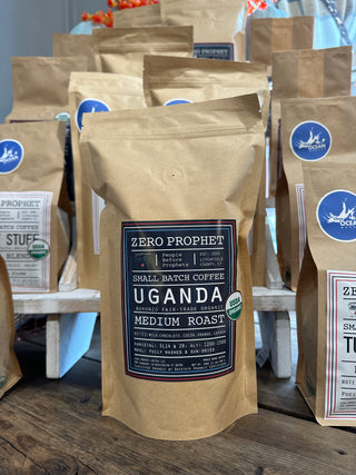 Uganda Medium Roast Coffee - Organic Whole Bean | ZeroProphet | 2 Sizes Zero Prophet Coffee LLC