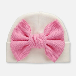 Pink Poppy Bow Baby Hat | Unique Kidz Unique Kidz