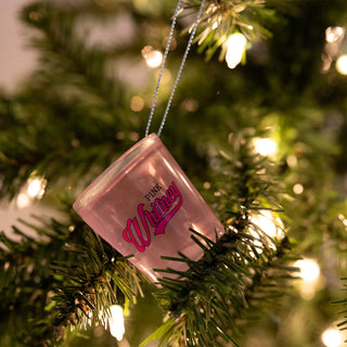 Pink Whitney Shot Glass Ornament Barstool Sports