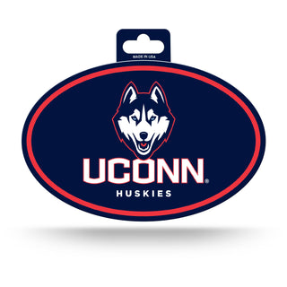 NCAA Connecticut Huskies Full Color Oval Sticker Rico Industries