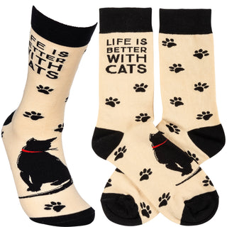 Socks about Cats & Dogs - One Size Fits Most - Dozens of Styles! Primitives by Kathy