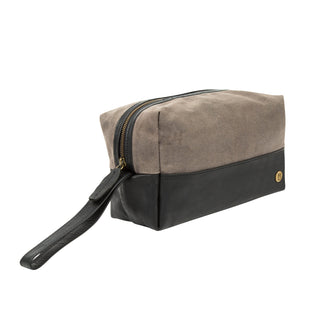 The Classic Waxed Canvas Wash Bag by MAHI Leather - piper-and-dune - Leather Goods